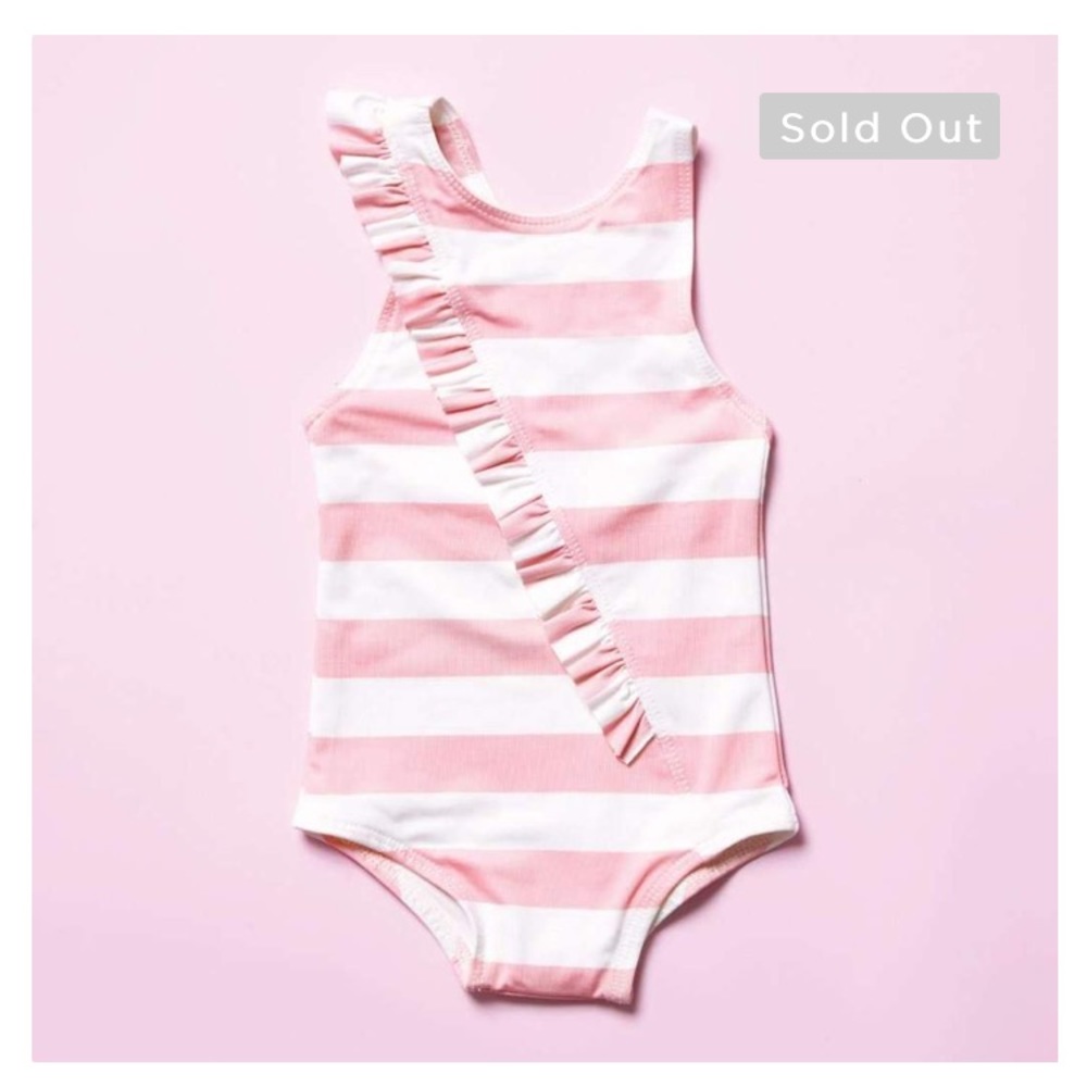 Toddler girls Monica + Andy ruffle swimsuit
